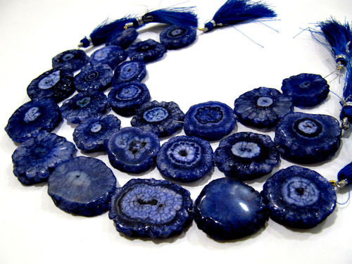 Fabulous Blue Sapphire Solar Quartz Beads Size 20-25mm