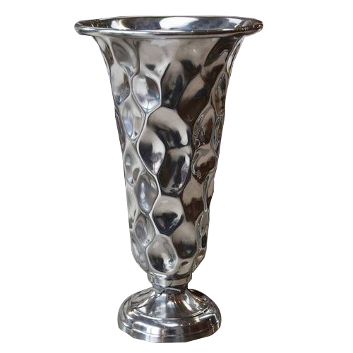 Polished Aluminium Flower Vase