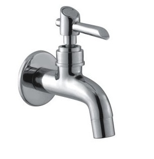 Wall Water Tap With Flange - Color: Silver