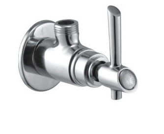 Wall Angle Tap With Flange - Color: Silver