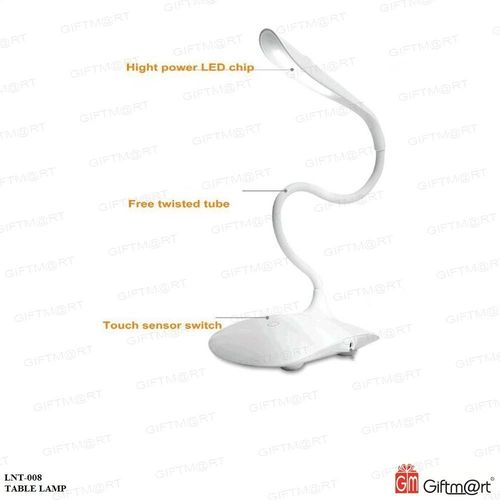 White Usb Rechargeable Led Touch Sensor Table Desk Lamp