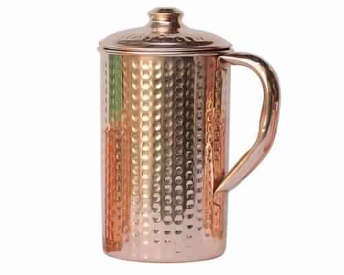 Copper Hammered Jug