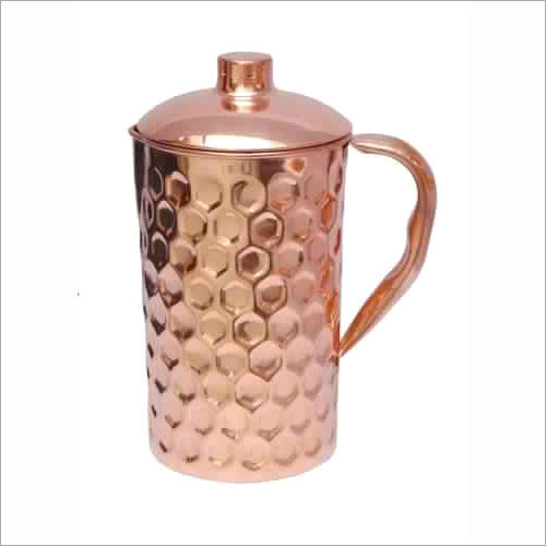 Pure Copper Diamond Design Jug