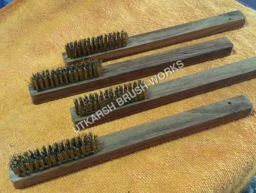 Maxman Brass Brush Soft Brass Bristle Wire Brush with 10