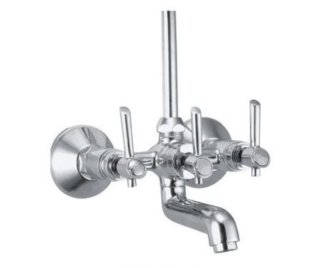 Stainless Steel Wall Mixer Telephonic With Bend Pipe