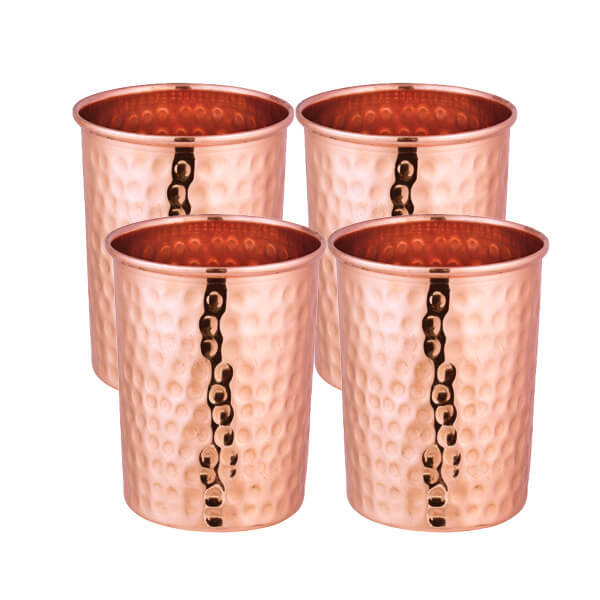 CopperKing Pure Copper Hammered Glass
