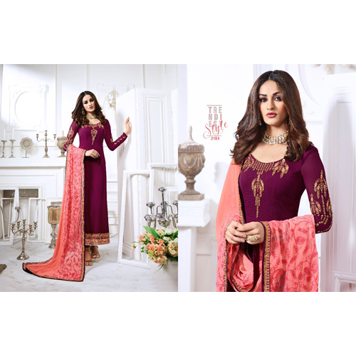 Different Colors Embroidered Ladies Suit