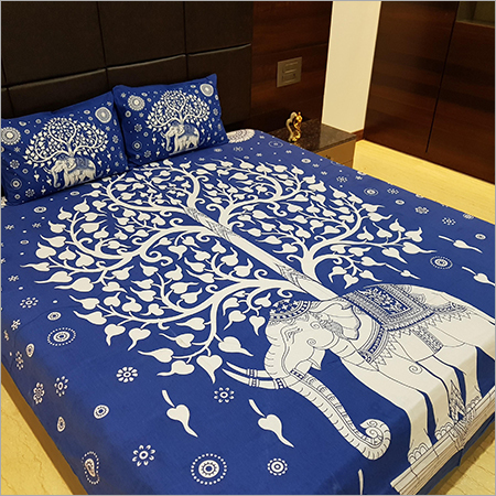Elephant Printed Bed Sheet