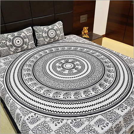 Mandala Print Designer Bed Sheet
