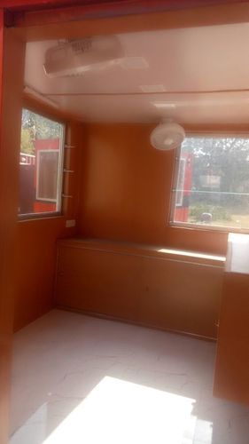 Modular Office Container - Steel Material, 10ft x 20ft Dimensions | Double-Pane Windows, Pre-Wired Electrical, Powder Coated Finish