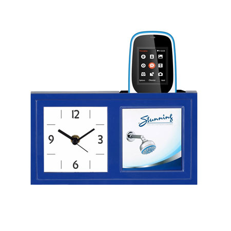 Table Clock Cum Pen Stand