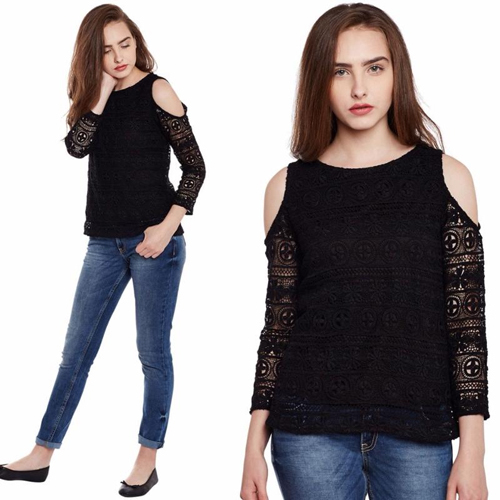 Ladies Black Top