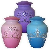 Set of Multi-color Cherished Princess Urn