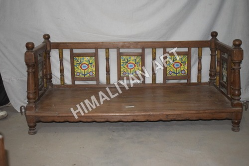 Crafted Wooden Bench