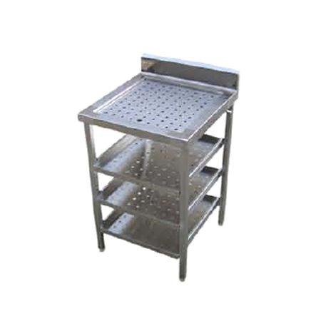 Clean Glass Perforated Top & 3 Shelves Height: 34 Inch (In)