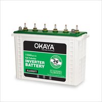 Okaya Inverter Battery - Lead Acid, 12v, 150ah | Tubular Design, 36 Months Warranty, 360 X 175 X 230 Mm Dimensions, 35 Kg Weight