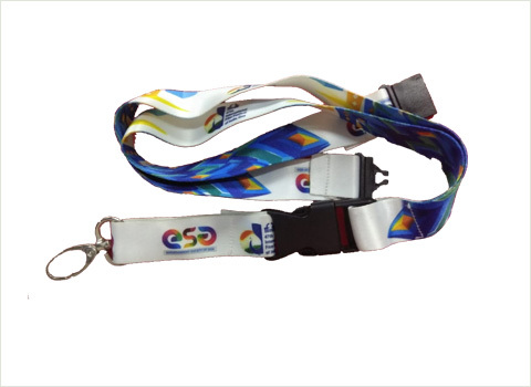 Custom printed Lanyard with safety hook By Basic Visual ID Technologies