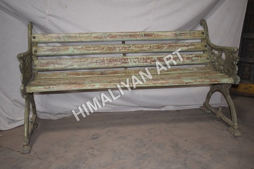 Crafted Wooden Bench