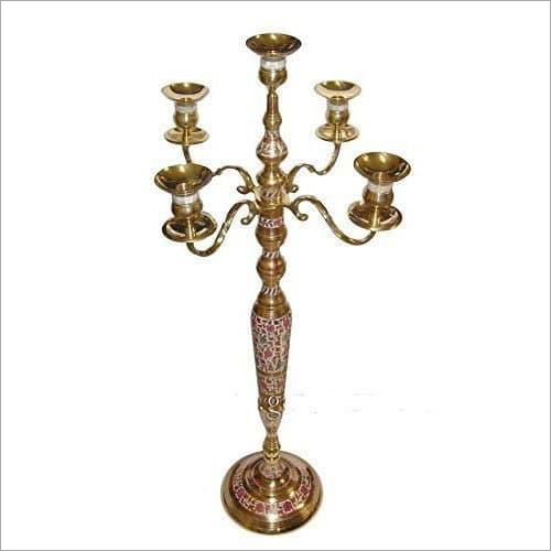 Metal Brass Candle Stand