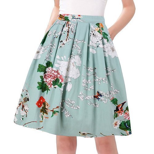 Ladies Floral Printed Skirt