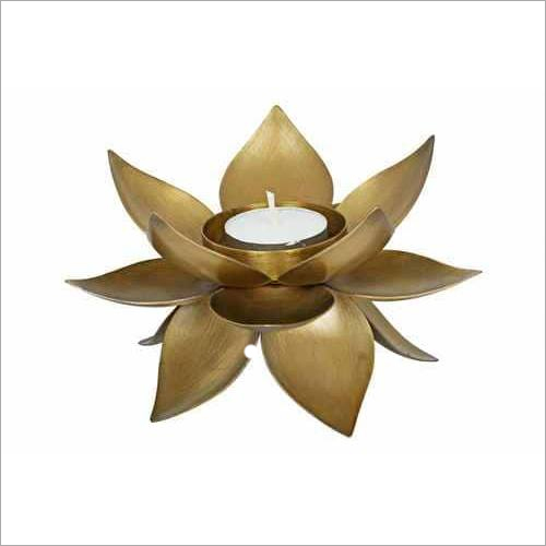 Brass Lotus Tea Light Holder
