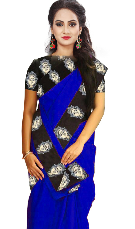 Printed Bhagalpuri Fancy Saree