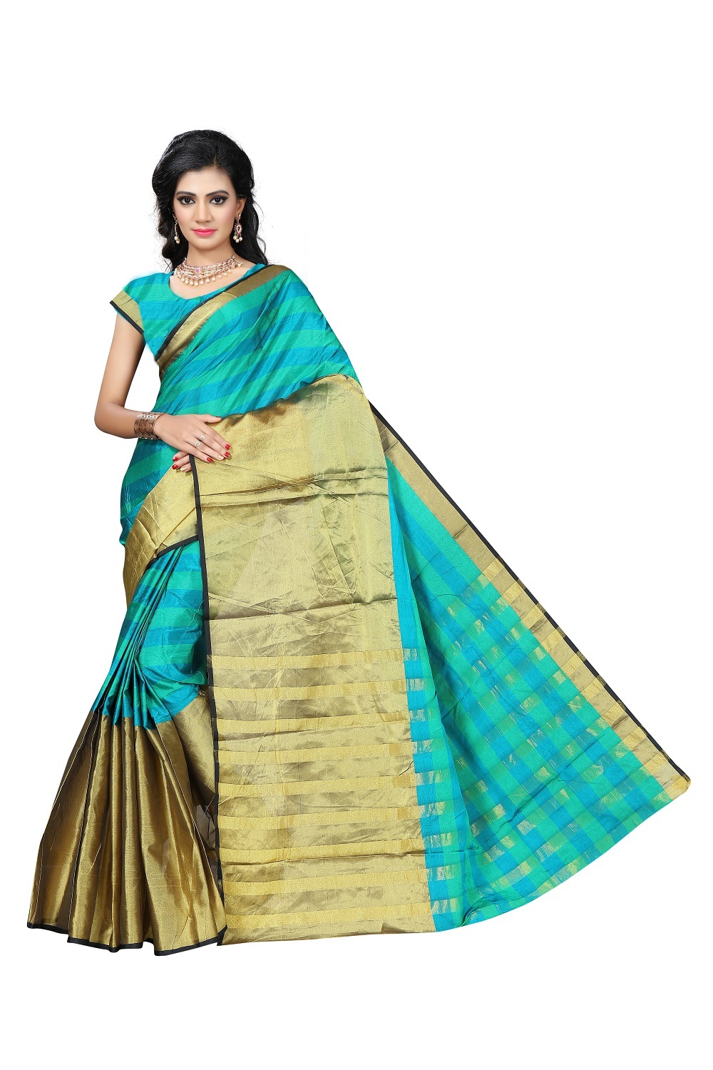 Cotton Silk Saree With Lining Shade