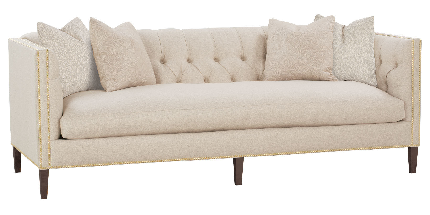 Tufted Back Fabric Sofa