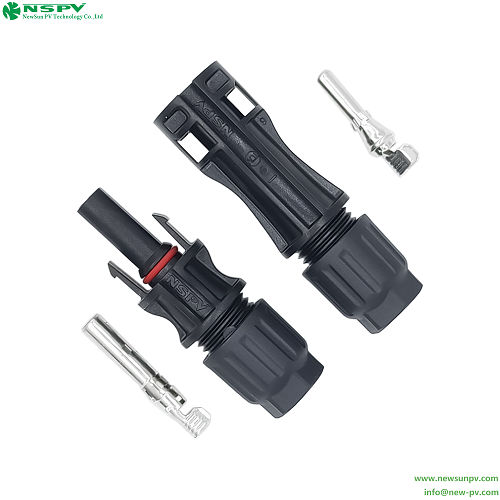 TUV Certified IP68 Waterproof MC 4 Solar Cable Connector 1500VDC 4mmÃ² 6mmÃ² Contact Pins