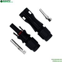 TUV IP68 MC 4 Solar Cable connector 1500VDC 4mm2 6mm2 contact pins