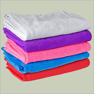 Polar Fleece Blanket Fabric - Plain Design, Quick Dry Material in White, Pink and Red Colors