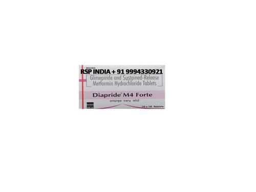 Diapride M4 Forte Tablet - Sulfonylurea Anti-Diabetic Medication for Type 2 Diabetes | Adult Use, Enhances Diet and Exercise Effects, Dry Storage