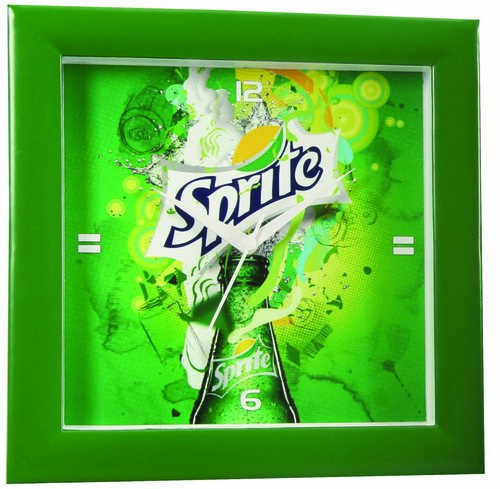 Square Wall Clock - Plastic Material, 10 Inch Size | Stylish Square Design for Timely Elegance in Any Room