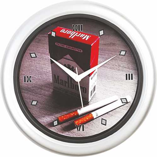 Round Clock - Plastic, 10 Inch | Classic Round Design with Elegant Face, Easy to Read Numbers and Lightweight Construction
