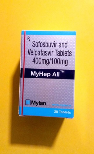 MyHep All Tablets - Sofosbuvir 400 mg / Velpatasvir 100 mg | 28 High-Quality Tablets for Effective HIV/AIDS Treatment, Suitable for All Adults