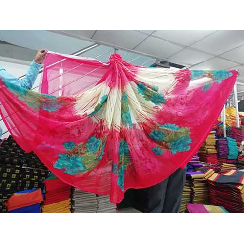 Printed Synthetic Saree