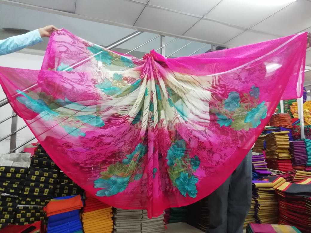 Printed Synthetic Saree