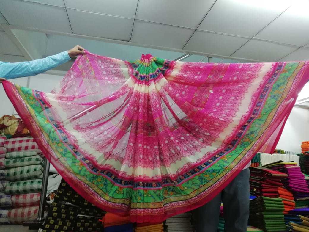 Printed Synthetic Saree
