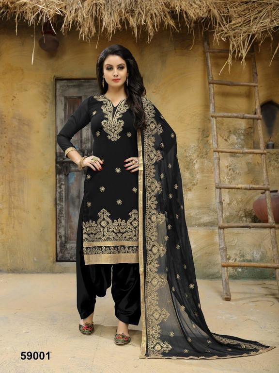 Embroidered Punjabi Suit
