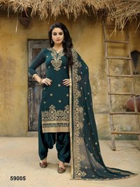 Embroidered Punjabi Suit