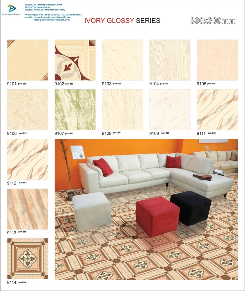 IVORY GLOSSY TILES