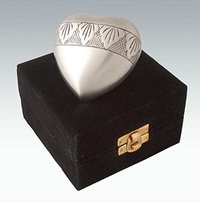 Heart Keepsake Cremation Urn / Brass Keepsake Urn