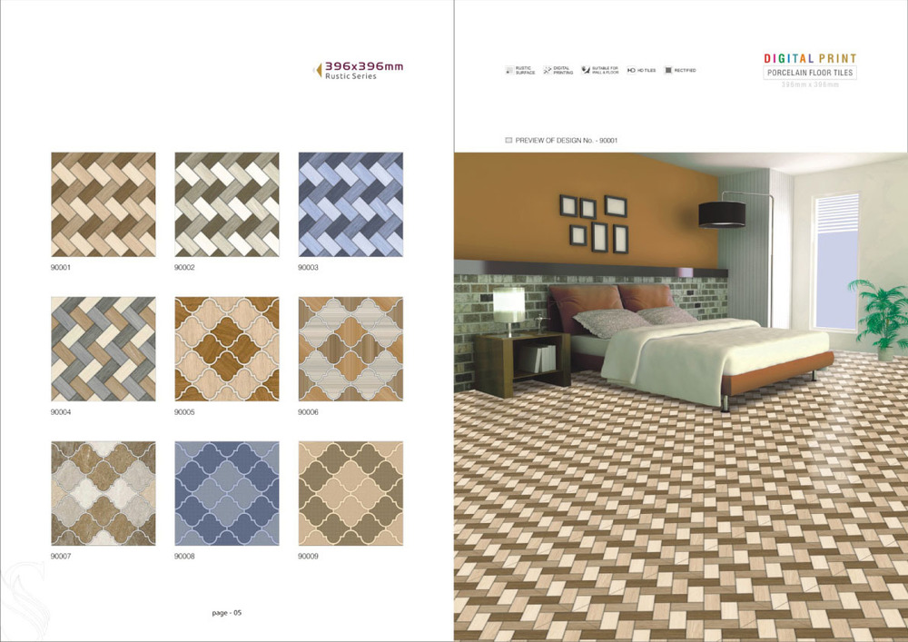 Digital Print Proclain Roclain Rustic Floor Tiles