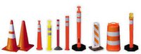 Road Safety Cone - Durable Metal Construction, Lightweight Design, Multicolor With Reflective Bands For Enhanced Visibility And Safety In Traffic Management