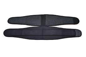 FIR Waist Belt Double Brace - Black, 3-5 Inch | Corrects Body Posture, Detoxifies, Improves Flexibility, Enhances Blood Circulation, Monitors Fat Composition, Reduces Stress, Relaxes Brain, Soothes Face & Body