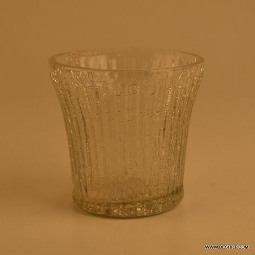 CUTTING GLASS T LIGHT CANDLE VOTIVE