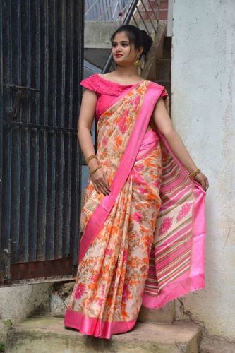 Block Prints Party Wear Kalyani Cotton Saree, With Blouse, 6.3 m at Rs 795  in Rasipuram