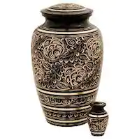 Magenta Large Brass Cremation Urn