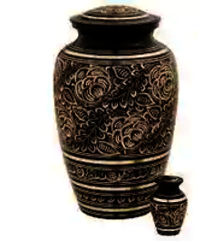 Magenta Large Brass Cremation Urn