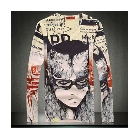 Mens Full Sleeve Printed T Shirt